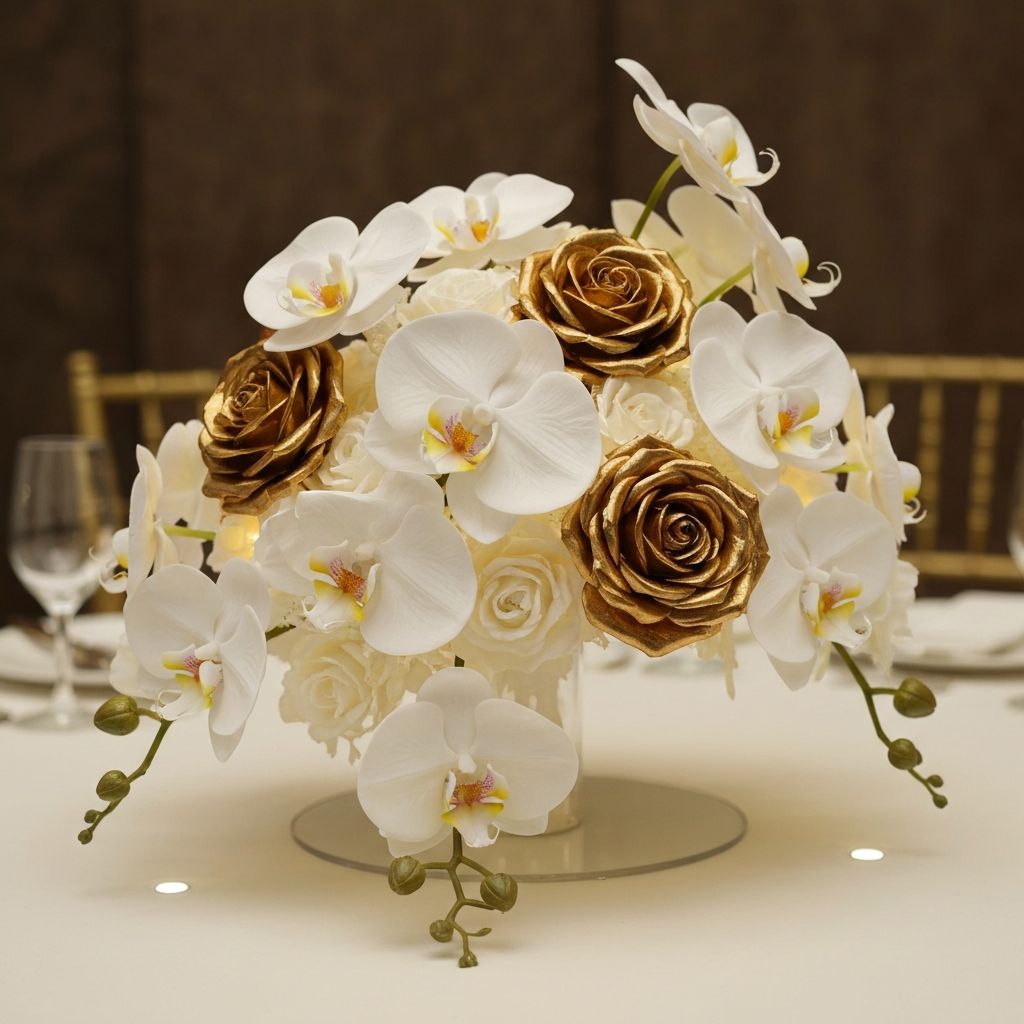 Centro de mesa elegante - Decoración en impresión 3D de Sayra para bodas